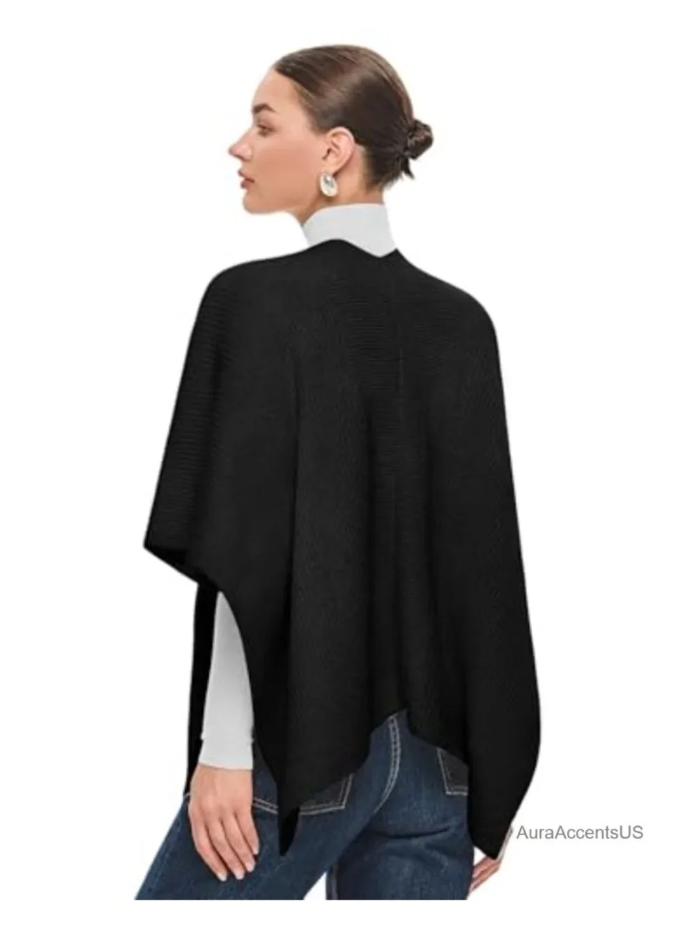 Chunky Shawl Wrap Poncho Cape Winter Fall